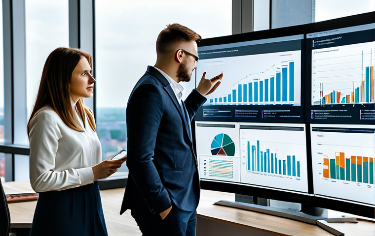소비자 심리 변화에 따른 브랜드 이미지 관리 - Data-Driven Marketing in Warsaw**
A diverse team of marketing professionals, fully clothed in busin...