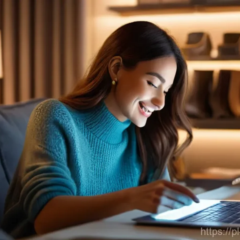 소비자 심리와 구매 경험의 개선 방향 - **Prompt 1: The Magic of Personalized Online Shopping**
"A sophisticated woman in her late 20s t...
