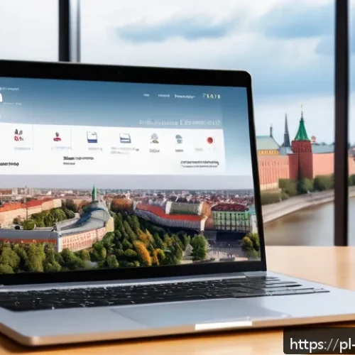 Home 31 소비자 심리와 행동 변화를 유도하는 방법 - A modern Polish online shopping scene showcasing a user-friendly e-commerce website on a sleek lapto...